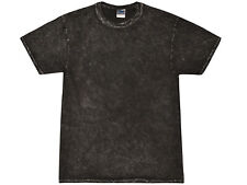 Vintage Mineral Wash Black T-Shirt Adult S - 3XL Short Sleeve 100% Cotton picture