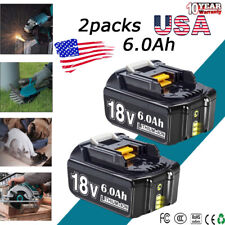 2Pack For Makita 18V 6.0Ah LXT Lithium-Ion Tool Battery BL1830 BL1850 BL1860 6.0 picture