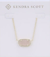 Kendra Scott Elisa Oval Pendant Necklace in Iridescent Drusy and Gold picture