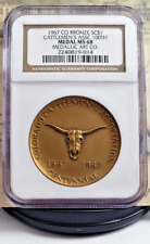 1967 Colorada Cattlemen's Association Bronze So-Called Dollar - NGC MS68 - Nice picture