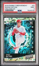 2018 PANINI CYBER MONDAY CRACKED ICE #37 SHOHEI OHTANI ROOKIE #D 4/10 PSA 9 MINT picture