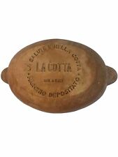 LA COTTA Oval Pot made in Italy la salute e Nella Cotta Clay Pot Vintage picture