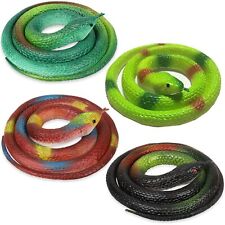 By Rubber Snakes To Keep Birds Away 4 Pcs Realistic Fake Rubber Snake For Garden picture