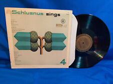 Heinrich Schlusnus LP Schlusnus Sings Vol 4 Decca DL 9623 Rare picture