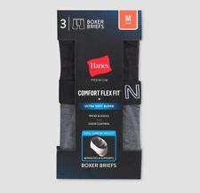Hanes Premium Men's 3pk Boxer Briefs with Anti Chafing Total Support Pouch M picture