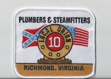 UA PLUMBERS PIPEFITTERS STEAMFITTERS Local 10 UNION RICHMOND VIRGINIA PATCH picture