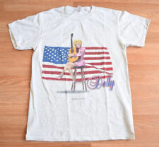 Vintage Rare 2001 Dolly Parton USA Flag Tour Shirt Tee M Country Willie Nelson picture