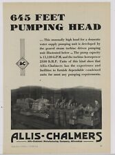 1930 Allis Chalmers Ad: Maker of Combined Units for Most Pumping Requirements picture