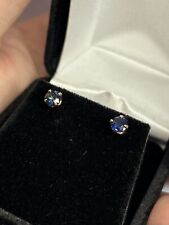 14kt Yellow Gold 1 CT Sapphire Studs picture