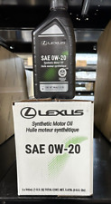 LEXUS/TOYOTA MOTOR OIL 0W-20 6 QTS IN A CASE 00279-0WQTE0-1T picture