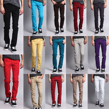 Victorious Men's Skinny Fit Jeans Stretch Colored Pants   DL937 -  picture