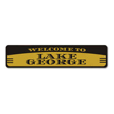 Lake Welcome Sign, Personalized Lake House Metal Wall Decor - Aluminum picture