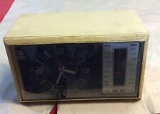 Vintage General Electric Clock AM -FM Radio Model # C4500A-Beige Not Working picture