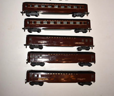 Lot of 5 Fleischmann HO Scale Passenger Cars Pennsylvania RR Pressed Steel + Box picture