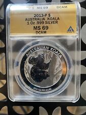 2013-P Australia $1 Koala 1 oz .999 Silver MS69 DCAM coin 🔥🔥FREE SHIPPING 🔥🔥 picture