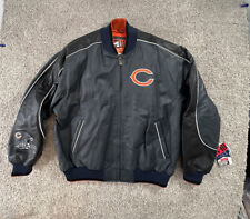 NWT Vintage 90’s G3 G-III Carl Banks Chicago Bears  NFL Leather Jacket picture