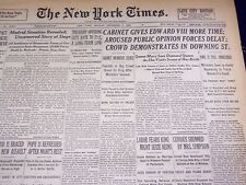 1936 DEC 7 NEW YORK TIMES - CABINET GIVES EDWARD VIII MORE TIME - NT 2120 picture