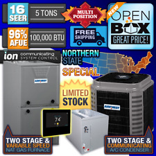 5 Ton 16 SEER 96% 100K BTU AirQuest Ion 2 Stage Gas Furnace & Variable AC System picture