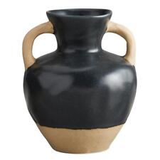 Hydria Stoneware Ceramic Vase, 8 inch H, for Home and Office Décor - Pack of 2 picture