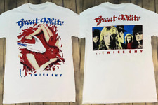 Vtg GREAT WHITE Band Twice Shy Tour Cotton White Full Size Unisex Shirt AA1349 picture