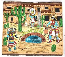 Handmade Hopi Kachina Wood Art, Kachina Painting, Native American Wood Painting picture