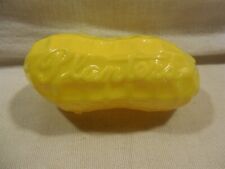 Vtg 1960s Planters Peanut Mr Peanut Yellow Plastic 2 Piece Nut Candy Container picture