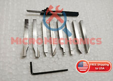 6mm HSS Lathe Pre-Formed Tools Set Of 8 Pieces + Mini Parting Cut Off Tool 6mm picture