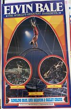 Authentic 1980 Ringling Bros Barnum & Bailey Circus Poster Elvin Bale Full Sheet picture