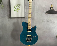 Factory Quilted Maple Top TL Electric Guitar HH Pickups Maple Fretboard Blue New picture