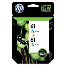 Twin HP 61 Combo Tri-Color Genuine Ink Cartridges exp 2023 picture