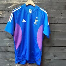 france 2002/04 adidas home football soccer  shirt jersey tricolour UK L picture