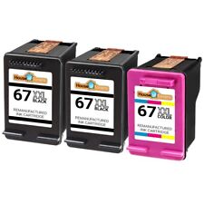 3PK For HP 67XXL 37XL 2-Black & 1-Color Ink 2755 4155 1255 2732 2752 4140 4152 picture