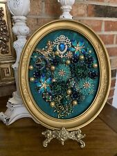 Vintage and Contemporary jewelry art framed picture
