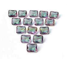 14mm Natural Mystic Topaz Rectangle Cut 16 Pcs Faceted Loose Gemstone Best Offer picture