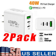 Dual PD 40W Fast Wall Charger Power Adapter For iPhone 15 Pro Max 14 13 Plus US picture