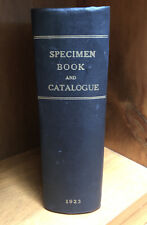 Antique 1923 Specimen Book And Catalogue Letterpress Type Printing Press Decor picture