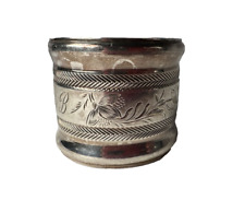 Antique W&H Napkin Ring Coin Silver Monogramed picture