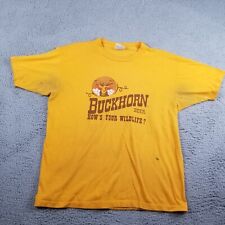 Vintage BUCKHORN BEER How's Your Wildlife? T-Shirt XL Single Stitch Double-Sided picture