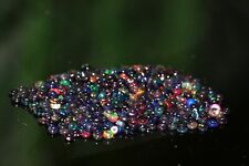 AAA Natural Ethiopian Black Opal Rondelle Beads 3-4 mm Opal Beaded Gemstone picture