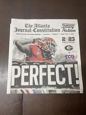 AJC newspaper UGA Georgia Bulldogs National Championship Perfect 2022-23 picture