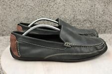 Clarks England Moc Driving Shoes Mens Size 13 Black Leather picture
