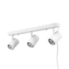 Globe Electric Dale 3-Light Matte White Plug-In Linear Track Lighting Kit picture