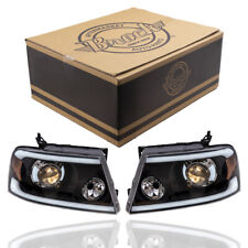 Brock Performance Headlight Set Projector Type With LED DRL For F-150 Mark LT picture