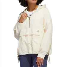 Adidas L94312 Womens Wonder White Utility Anorak Jacket Size XS picture