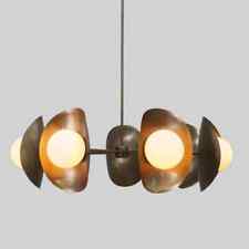 Stilnovo Style Seven Globe Sputnik Brass Chandelier Pendant Light Fixture picture