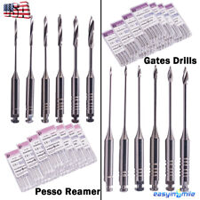 10PKs Dental Endo Peeso Reamers/Glidden Gates Spiral Burs Root Canal 1#-6# files picture