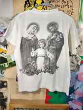 Vintage 90s Mexican Religious Mary Jesus Joseph Art T-shirt Single Stitch picture