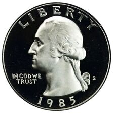1985 S Proof Washington Quarter Uncirculated US Mint picture