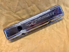 Proform Engine Valve Cover; Stamped Steel; Short; Chrome; w/ Bowtie Logo picture