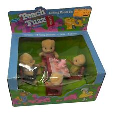 RARE Vintage 1987 Mel Appel Peach Fuzz Piglets Family Dining Room Playset #2620 picture